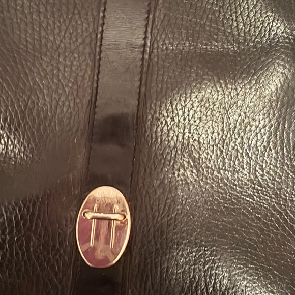 Roots Black Leather Briefcase - Picture 6 of 13